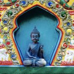 Buddha-Figur im Tibetischen Zentrum Hamburg-Berlne