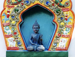 Buddha-Figur im Tibetischen Zentrum Hamburg-Berlne